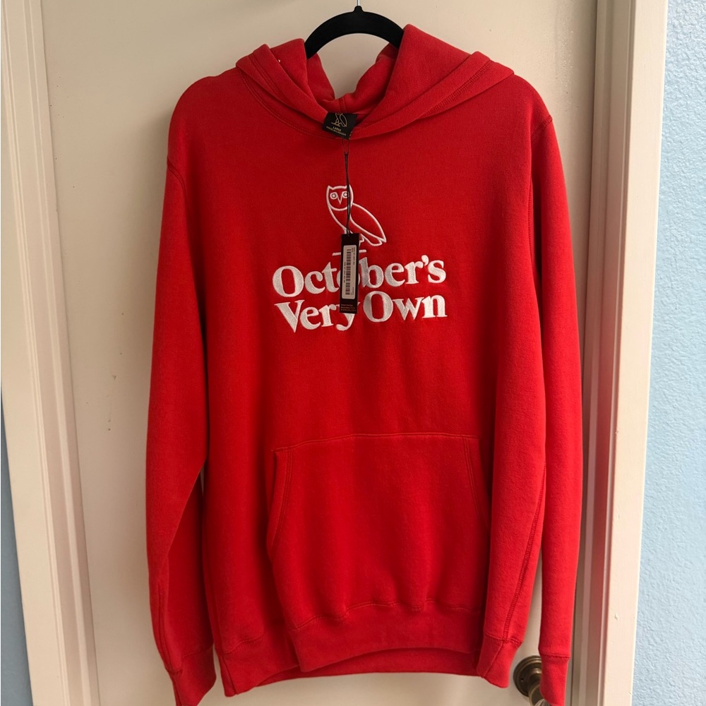 OVO Red Hoodie with White Logo NWT